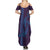 Aloha Hawaii Whale Kakau and Polynesian Tattoo Summer Maxi Dress Purple Color