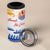 Personalised Hawaiki Nui Va'a French Polynesian Pattern 4 in 1 Can Cooler Tumbler White Color