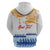 Personalised Hawaiki Nui Va'a French Polynesian Pattern Hoodie White Color