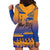 Personalised Hawaiki Nui Va'a French Polynesian Pattern Hoodie Dress Sunset Color