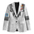 Custom Rugby Fiji Blazer Fijian Masi Tribal Sporty Style White Color - Polynesian Pride