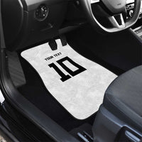 Rugby Fiji Car Mats Fijian Masi Tribal Sporty Style White Color - Polynesian Pride