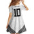 Custom Rugby Fiji Family Matching Long Sleeve Bodycon Dress and Hawaiian Shirt Fijian Masi Tribal Sporty Style White Color - Polynesian Pride