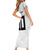 Custom Rugby Fiji Family Matching Short Sleeve Bodycon Dress and Hawaiian Shirt Fijian Masi Tribal Sporty Style White Color - Polynesian Pride
