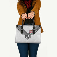 Rugby Fiji Leather Bag Fijian Masi Tribal Sporty Style White Color LT03 - Polynesian Pride