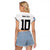 Custom Rugby Fiji Raglan Cropped T Shirt Fijian Masi Tribal Sporty Style White Color - Polynesian Pride