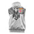 Custom Rugby Fiji Sleeveless Hoodie Fijian Masi Tribal Sporty Style White Color - Polynesian Pride
