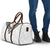 Rugby Fiji Travel Bag Fijian Masi Tribal Sporty Style White Color - Polynesian Pride