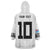 Custom Rugby Fiji Wearable Blanket Hoodie Fijian Masi Tribal Sporty Style White Color - Polynesian Pride