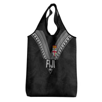 Rugby Fiji Grocery Bag Fijian Masi Tribal Sporty Style Black Color LT03 - Polynesian Pride