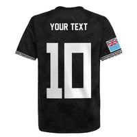 Custom Rugby Fiji Rugby Jersey Fijian Masi Tribal Sporty Style Black Color LT03 - Polynesian Pride