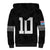 Custom Rugby Fiji Sherpa Hoodie Fijian Masi Tribal Sporty Style Black Color - Polynesian Pride
