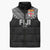 Custom Rugby Fiji Sleeveless Puffer Jacket Fijian Masi Tribal Sporty Style Black Color - Polynesian Pride