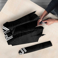 Rugby Fiji Umbrella Fijian Masi Tribal Sporty Style Black Color LT03 - Polynesian Pride