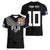 Custom Rugby Fiji Women V-Neck T-Shirt Fijian Masi Tribal Sporty Style Black Color - Polynesian Pride