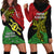 Papua New Guinea Southern Highlands Province Hoodie Dress PNG Birds Of Paradise Polynesian Arty Style LT03 - Polynesian Pride