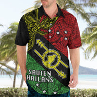 Personalised Papua New Guinea Southern Highlands Province Hawaiian Shirt PNG Birds Of Paradise Polynesian Arty Style LT03 - Polynesian Pride