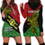 Personalised Papua New Guinea Southern Highlands Province Hoodie Dress PNG Birds Of Paradise Polynesian Arty Style LT03 - Polynesian Pride