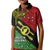 Personalised Papua New Guinea Southern Highlands Province Kid Polo Shirt PNG Birds Of Paradise Polynesian Arty Style LT03 Kid Black - Polynesian Pride