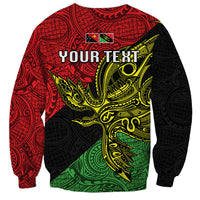 Personalised Papua New Guinea Southern Highlands Province Sweatshirt PNG Birds Of Paradise Polynesian Arty Style LT03 - Polynesian Pride