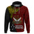 Papua New Guinea Western Province Hoodie PNG Birds Of Paradise Polynesian Arty Style LT03 Red - Polynesian Pride