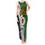 Papua New Guinea Western Highlands Province Tank Maxi Dress PNG Birds Of Paradise Polynesian Arty Style LT03 Women Green - Polynesian Pride