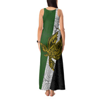 Papua New Guinea Western Highlands Province Tank Maxi Dress PNG Birds Of Paradise Polynesian Arty Style LT03 - Polynesian Pride