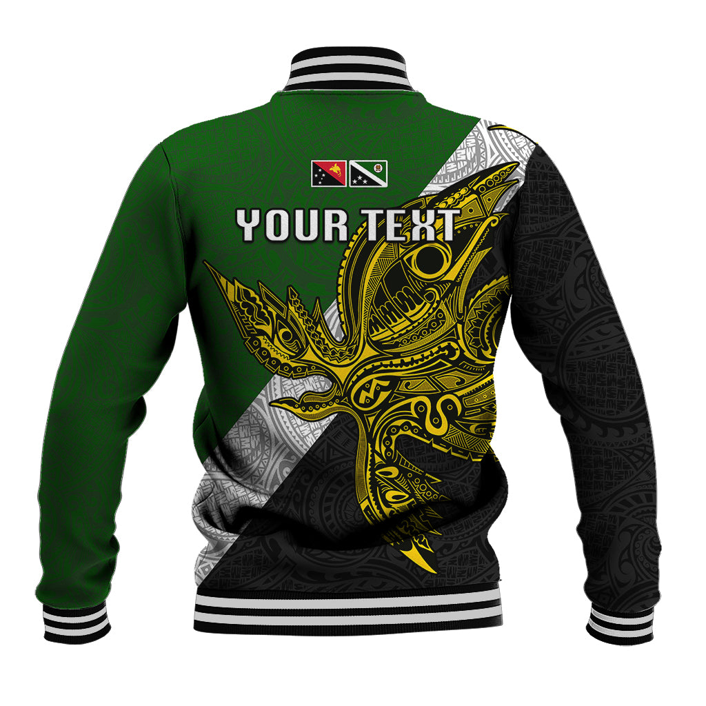 Personalised Papua New Guinea Western Highlands Province Baseball Jacket PNG Birds Of Paradise Polynesian Arty Style LT03 - Polynesian Pride