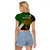 Personalised Papua New Guinea Western Highlands Province Raglan Cropped T Shirt PNG Birds Of Paradise Polynesian Arty Style LT03 - Polynesian Pride