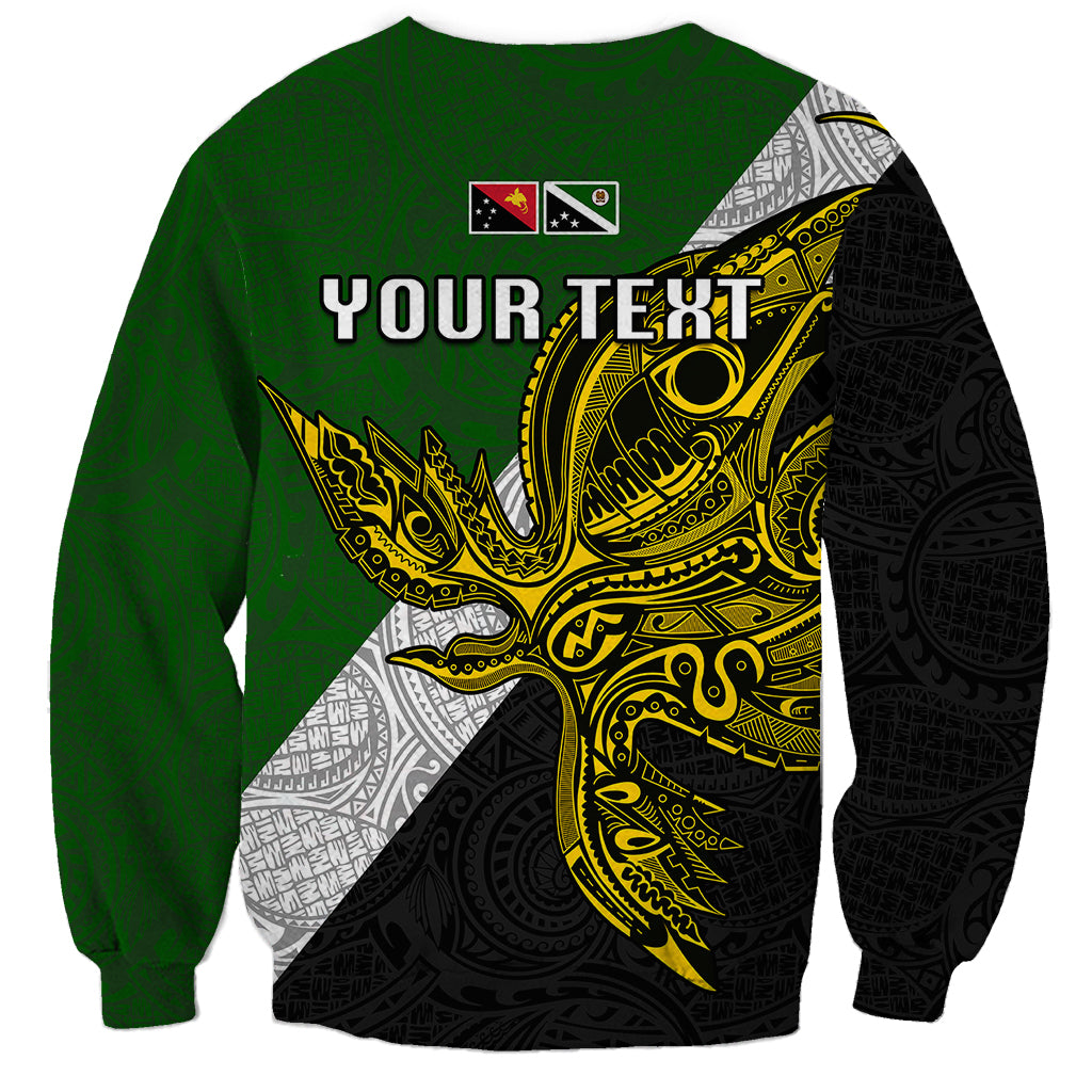 Personalised Papua New Guinea Western Highlands Province Sweatshirt PNG Birds Of Paradise Polynesian Arty Style LT03 - Polynesian Pride