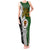 Personalised Papua New Guinea Western Highlands Province Tank Maxi Dress PNG Birds Of Paradise Polynesian Arty Style LT03 Women Green - Polynesian Pride