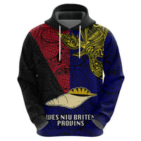 Personalised Papua New Guinea West New Britain Province Hoodie PNG Birds Of Paradise Polynesian Arty Style LT03 - Polynesian Pride