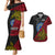 Papua New Guinea Sandaun Province Couples Matching Mermaid Dress and Hawaiian Shirt PNG Birds Of Paradise Polynesian Arty Style LT03 Red - Polynesian Pride