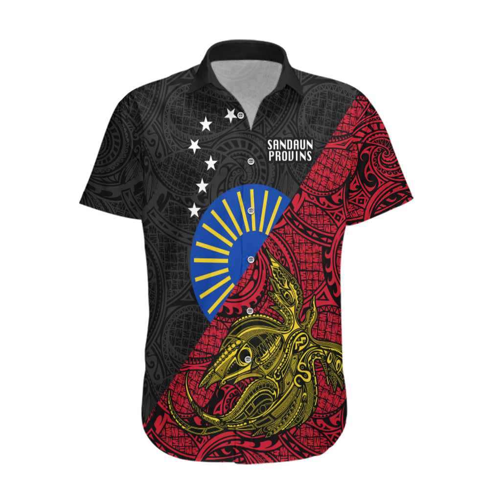 Papua New Guinea Sandaun Province Hawaiian Shirt PNG Birds Of Paradise Polynesian Arty Style LT03 Red - Polynesian Pride