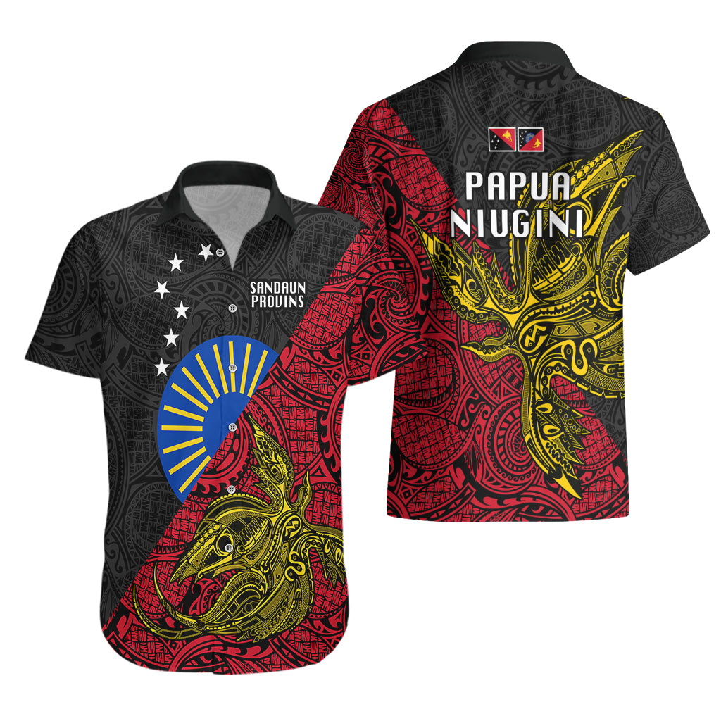 Papua New Guinea Sandaun Province Hawaiian Shirt PNG Birds Of Paradise Polynesian Arty Style LT03 - Polynesian Pride