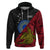 Papua New Guinea Sandaun Province Hoodie PNG Birds Of Paradise Polynesian Arty Style LT03 Red - Polynesian Pride