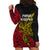 Papua New Guinea Sandaun Province Hoodie Dress PNG Birds Of Paradise Polynesian Arty Style LT03 - Polynesian Pride