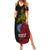 Papua New Guinea Sandaun Province Summer Maxi Dress PNG Birds Of Paradise Polynesian Arty Style LT03 Women Red - Polynesian Pride