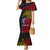 Personalised Papua New Guinea Sandaun Province Mermaid Dress PNG Birds Of Paradise Polynesian Arty Style LT03 Women Red - Polynesian Pride