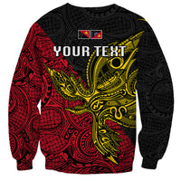 Personalised Papua New Guinea Sandaun Province Sweatshirt PNG Birds Of Paradise Polynesian Arty Style LT03 - Polynesian Pride