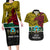 Personalised Papua New Guinea Hela Province Couples Matching Long Sleeve Bodycon Dress and Hawaiian Shirt PNG Birds Of Paradise Polynesian Arty Style LT03 Yellow - Polynesian Pride