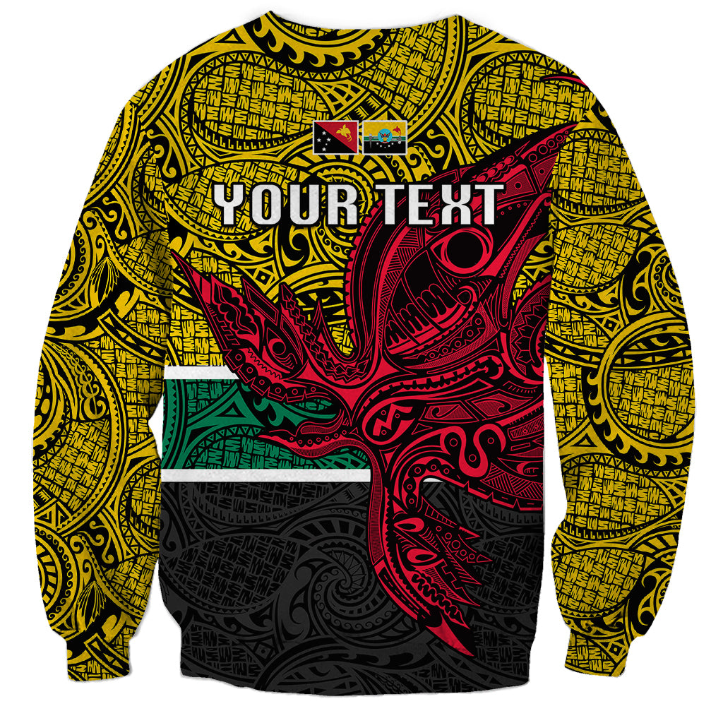 Personalised Papua New Guinea Hela Province Sweatshirt PNG Birds Of Paradise Polynesian Arty Style LT03 - Polynesian Pride