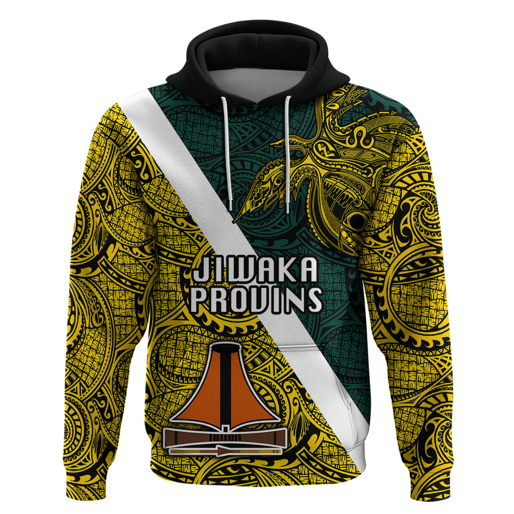 Papua New Guinea Jiwaka Province Hoodie PNG Birds Of Paradise Polynesian Arty Style LT03 Yellow - Polynesian Pride