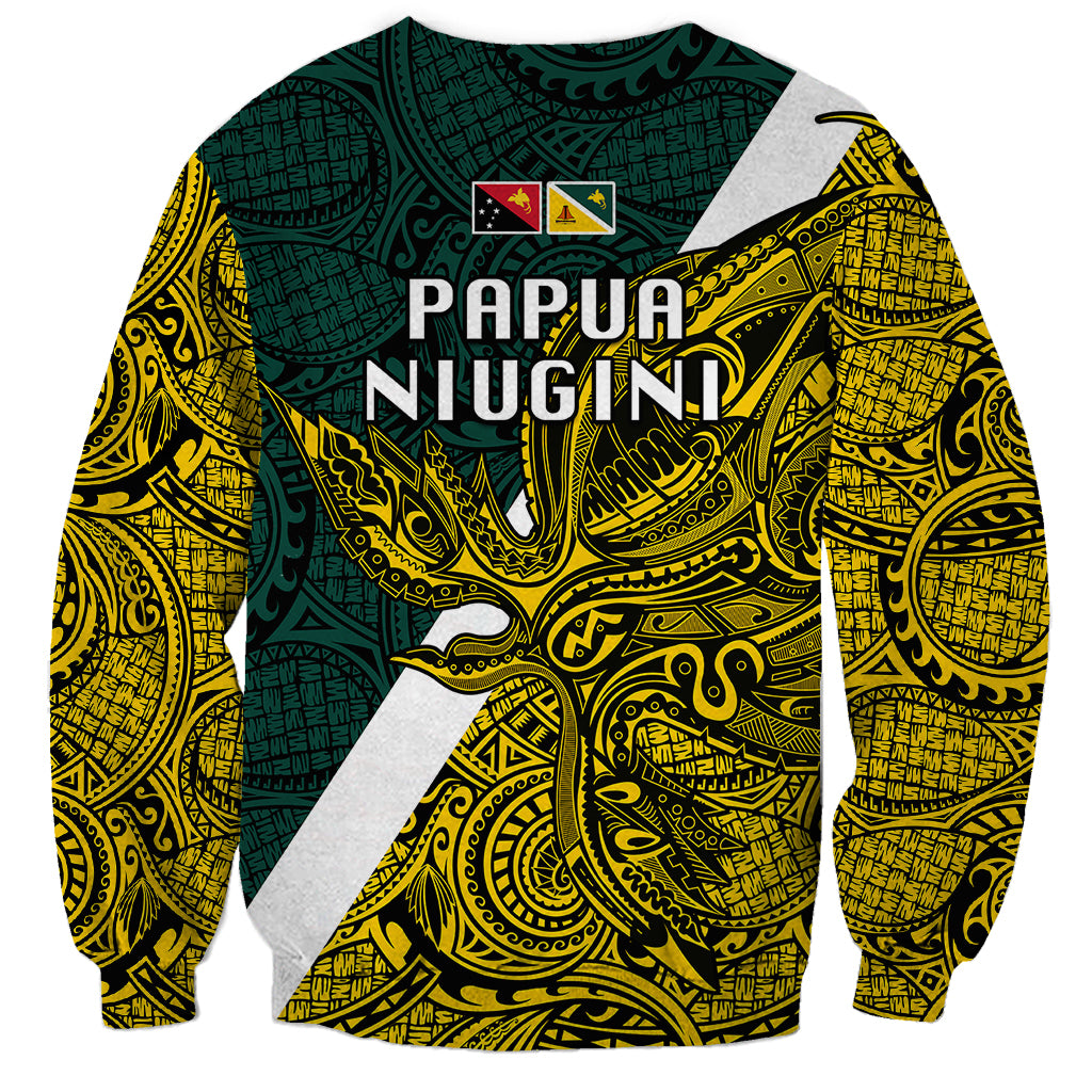 Papua New Guinea Jiwaka Province Sweatshirt PNG Birds Of Paradise Polynesian Arty Style LT03 - Polynesian Pride