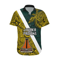 Personalised Papua New Guinea Jiwaka Province Hawaiian Shirt PNG Birds Of Paradise Polynesian Arty Style LT03 Yellow - Polynesian Pride