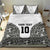 Custom Fiji Pacific Rugby 2024 Bedding Set Tapa Tribal and Fijian Masi Pattern