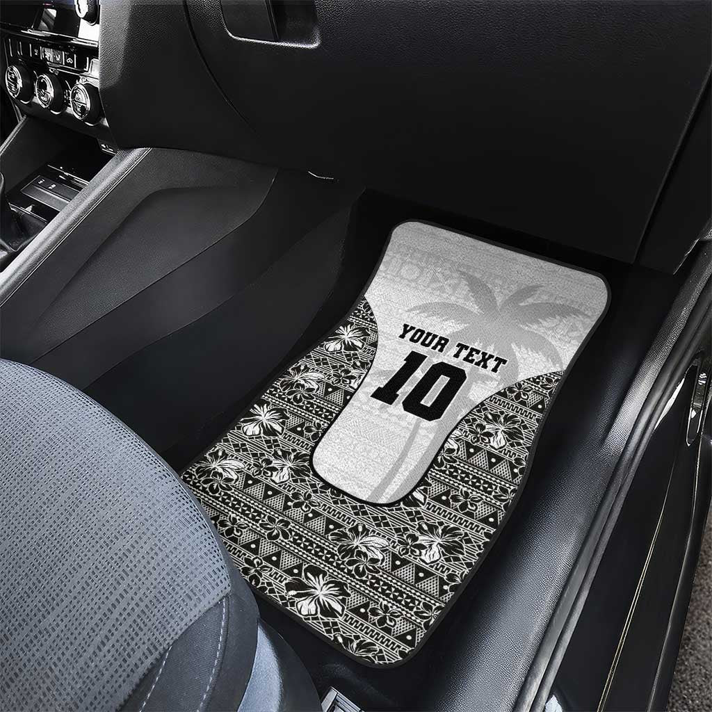 Custom Fiji Pacific Rugby 2024 Car Mats Tapa Tribal and Fijian Masi Pattern