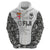 Custom Fiji Pacific Rugby 2024 Zip Hoodie Tapa Tribal and Fijian Masi Pattern