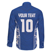 Custom Samoa Pacific Rugby 2024 Family Matching Off Shoulder Maxi Dress and Hawaiian Shirt Polynesian Pacific Tribal Pattern