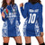 Custom Samoa Pacific Rugby 2024 Hoodie Dress Polynesian Pacific Tribal Pattern